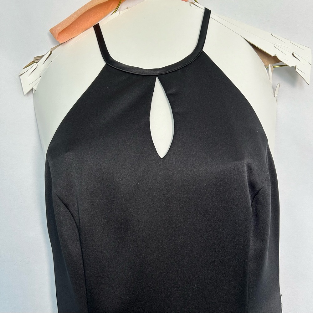 Urban Girl Nites Vintage Y2K Formal Black Gown with‎ Crisscross Back | Size 7/8 - Picture 4 of 10